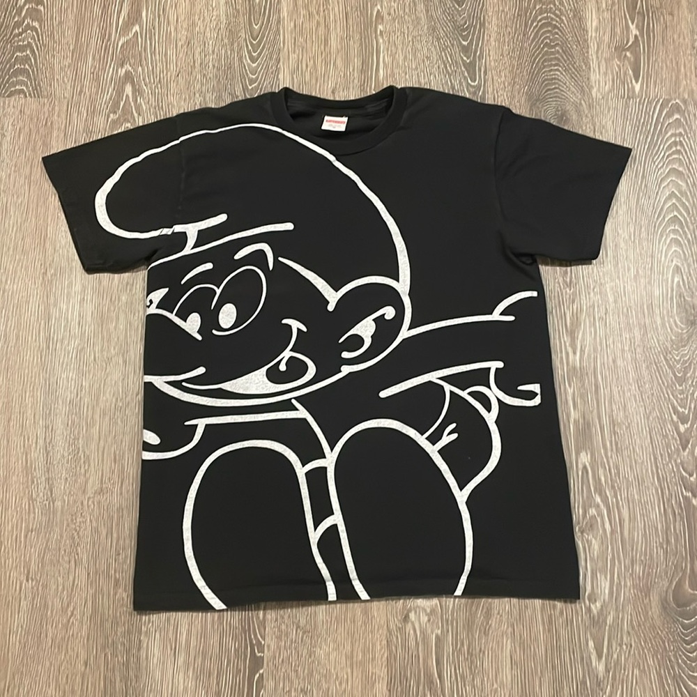 Supreme T-shirt Smurfs Collab